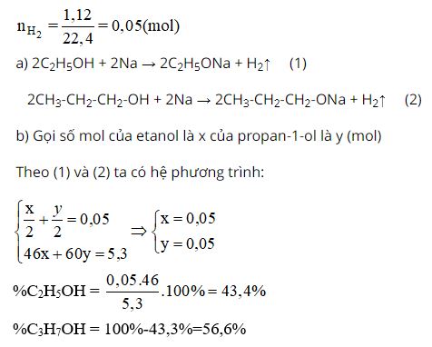 Viết phương trình hoá học của các phản ứng xảy ra