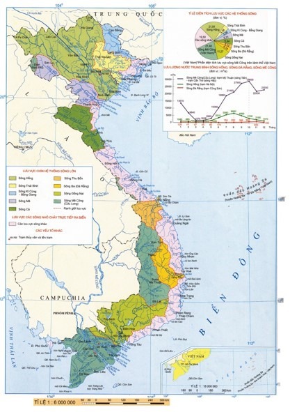 Bản đồ song ngòi Việt Nam